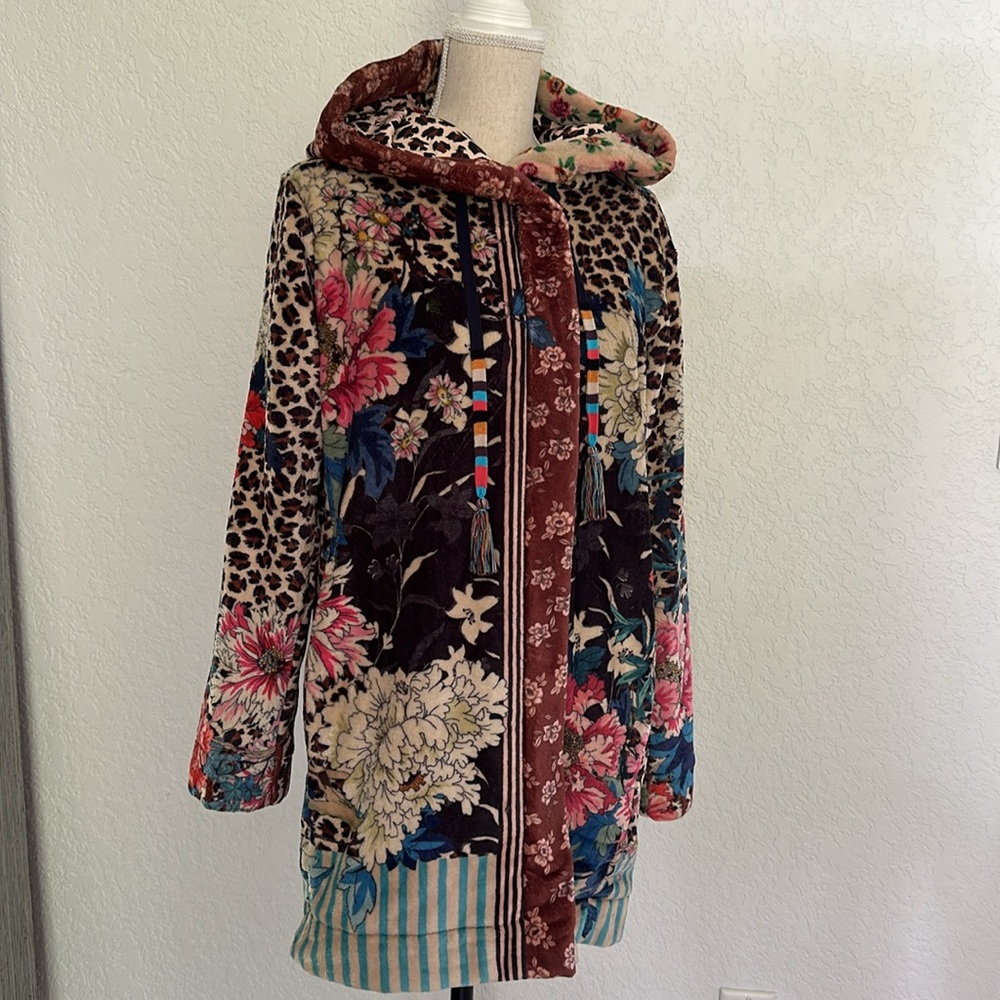 NWT JOHNNY WAS Sherpa jacket lined, size S